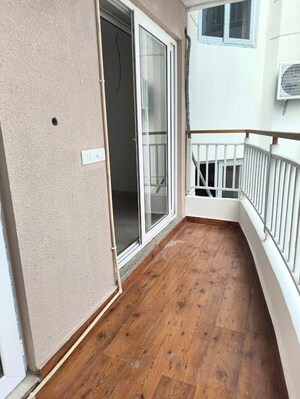 Balcony in 3 BHK Apartment at Rishita Mulberry Heights, Sushant Golf City – for Rent