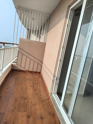 Balcony in 3 BHK Apartment at Rishita Mulberry Heights, Sushant Golf City – for Rent