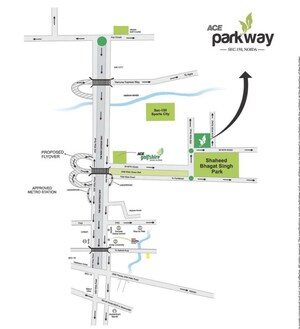 4 BHK Apartment – Map Location View at ACE Parkway, Sector 150 - for Sale