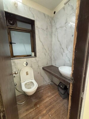 Bathroom in 3 BHK Apartment at Jyoti Sukriti, Goregaon East – for Rent