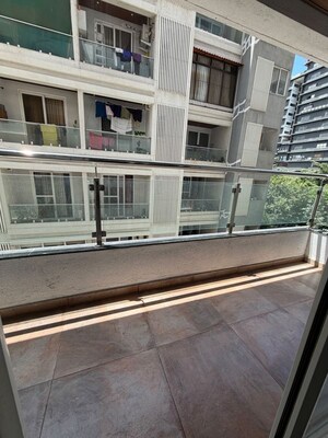 Balcony in 3 BHK Apartment at Northcape Venicia, Baner – for Rent