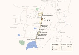 4 BHK Apartment – Map Location View at Assetz 66 And Shibui, Whitefield Road - for Sale