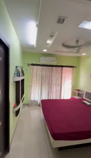 Master Bedroom in 3 BHK Apartment at Tharwani Rosewood Heights, Kharghar Sector 10 – for Rent