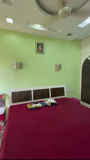 Master Bedroom in 3 BHK Apartment at Tharwani Rosewood Heights, Kharghar Sector 10 – for Rent