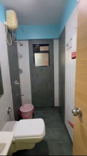 Bathroom in 3 BHK Apartment at Tharwani Rosewood Heights, Kharghar Sector 10 – for Rent