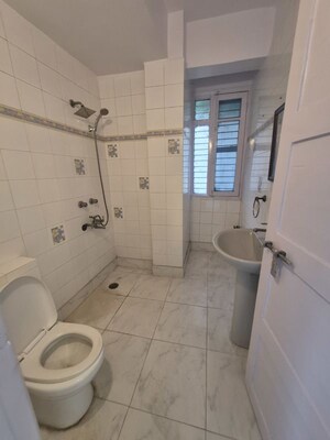 Bathroom in 3.5 BHK Apartment at Mayur Vihar – for Rent