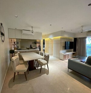 Living Room in 2 BHK Apartment at Crest Link, Khar West – for Rent