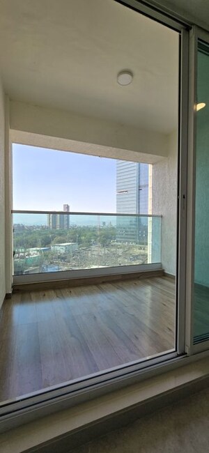 Balcony in 2 BHK Apartment at Aurum Q Residences, Ghansoli – for Rent
