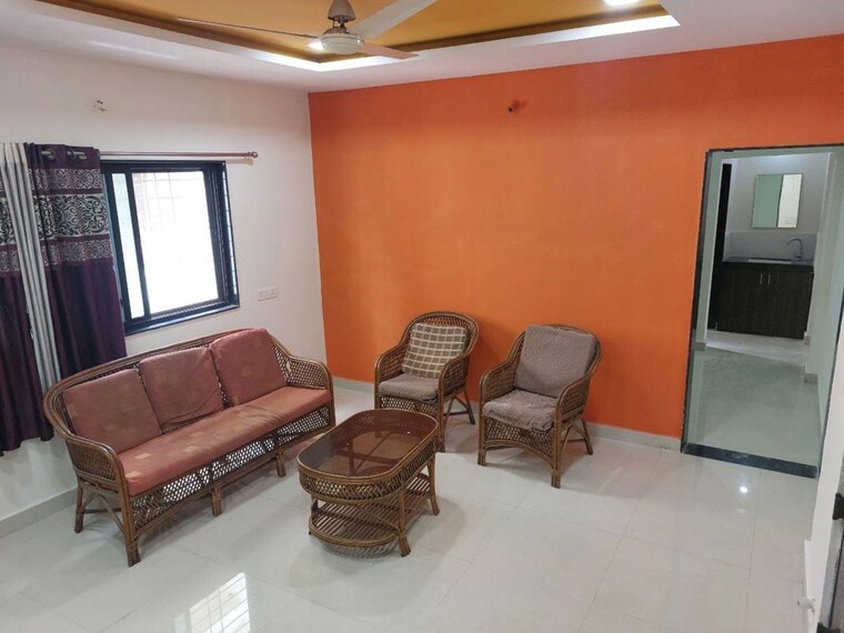 Living Room, bu-bhandari-east-street 2 Bedroom 900 Sq.Ft. Independent House In Kharadi Pune 10716834