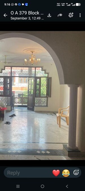 Living Room in 3 BHK Builder Floor at Sector 19 – for Rent
