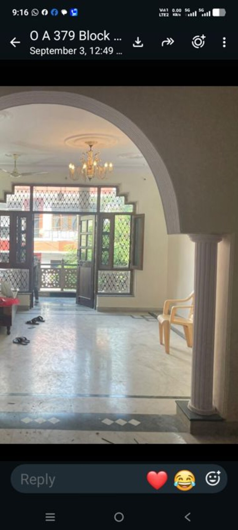 Living Room, sector 19 3 Bedroom 1600 Sq.Ft. Builder Floor In Sector 19 Noida 10716892