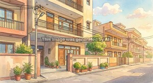  Builder Floor – Exterior View View at Sector 15 Dwarka - for Sale