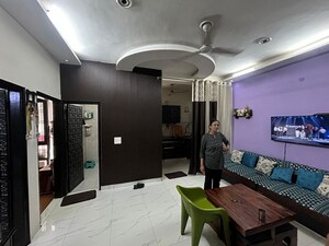 Living Room in 3 BHK Builder Floor at Green Fields Colony – for Rent