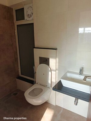 Bathroom in 1 BHK Apartment at Omkar Signet, Malad East – for Rent