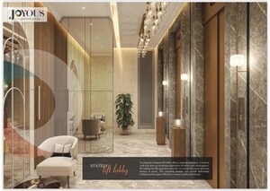 Living Room in 4 BHK Apartment at CRC Joyous, Tech Zone 4 Greater Noida – for Sale