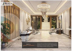 Living Room in 4 BHK Apartment at CRC Joyous, Tech Zone 4 Greater Noida – for Sale
