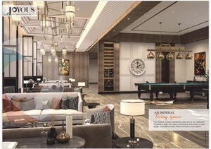 Living Room in 4 BHK Apartment at CRC Joyous, Tech Zone 4 Greater Noida – for Sale