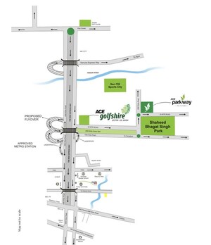 2 BHK Apartment – Map Location View at Ace Golfshire, Sector 150 - for Sale
