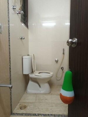 Bathroom in 2 BHK Apartment at Trishul Gold Coast, Ghansoli – for Rent