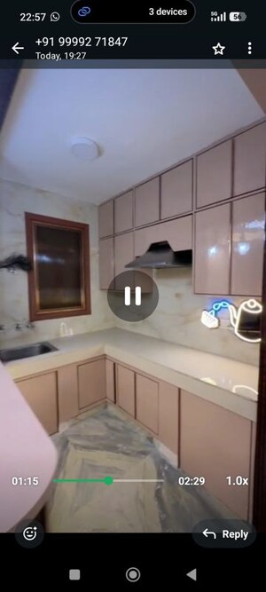 Kitchen in 3 BHK Apartment at Jawahar Park – for Sale