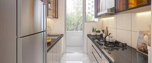 Kitchen in 2 BHK Apartment at Lodha New Cuffe Parade, Wadala – for Sale