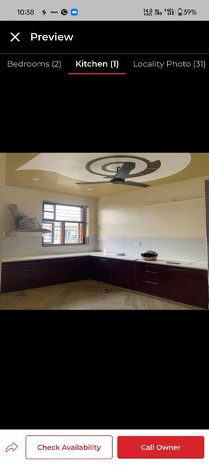 Kitchen in 3 BHK Apartment at Alpha 1 Greater Noida – for Rent