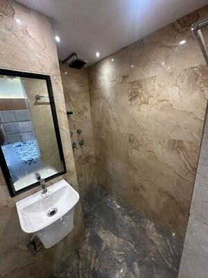 Bathroom in 3 BHK Builder Floor at Mahavir Enclave 1 – for Rent