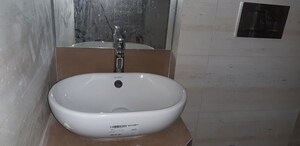 Bathroom in 2 BHK Apartment at AR Elanza, Prabhadevi – for Rent