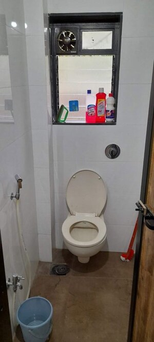 Bathroom in 1 BHK Apartment at Harsiddh Park CHS, Vasant Vihar – for Rent