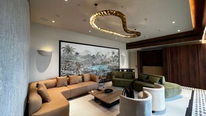 Living Room in 4 BHK Apartment at Indiabulls Sky Forest, Lower Parel – for Rent