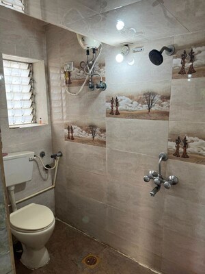 Bathroom in 2 BHK Apartment at Sea Breeze CHS Versova, Versova – for Rent