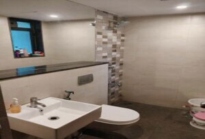 Bathroom in 2 BHK Apartment at Lodha Splendora, Ghodbunder Road – for Rent