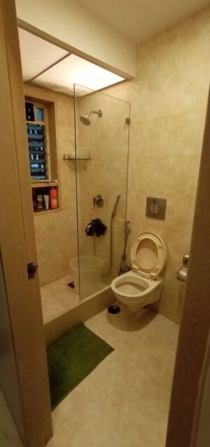 Bathroom in 2 BHK Apartment at Cosmopolitan Apsara Apartment, Pali Hill – for Rent