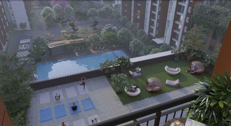 Swimming Pool, provident-botanico 3 Bedroom 1480 Sq.Ft. Apartment In Whitefield Bangalore 10717457