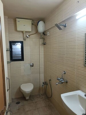 Bathroom in 1 BHK Apartment at Shiv Shankar II CHS, Sanpada – for Rent