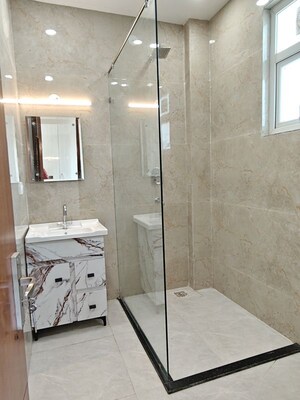 Bathroom in 3 BHK Apartment at Vasant Vihar – for Rent