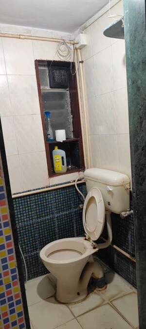 Bathroom in 1 BHK Apartment at Gokuldham Complex, Goregaon East – for Rent