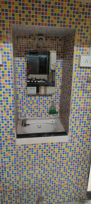 Bathroom in 1 BHK Apartment at Gokuldham Complex, Goregaon East – for Rent