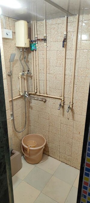 Bathroom in 1 BHK Apartment at Gokuldham Complex, Goregaon East – for Rent