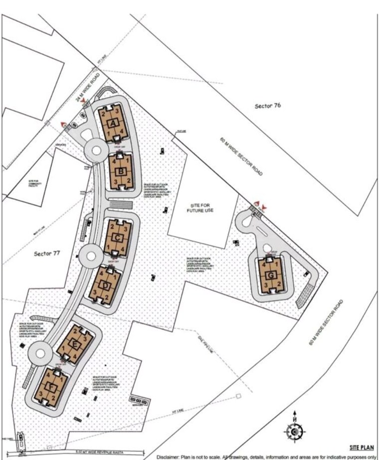Map Location, dlf-privana-south 4 Bedroom 3577 Sq.Ft. Apartment In Sector 76 Gurgaon 8973312
