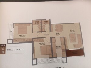 Floor Plan in 2 BHK Apartment at Shakti Siyara Vista, Chikan Ghar – for Sale