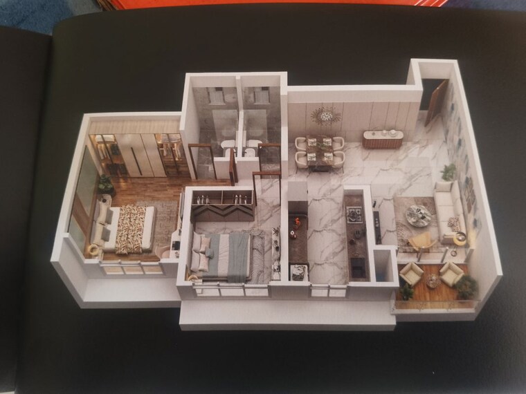 Floor Plan, shakti-siyara-vista 2 Bedroom 765 Sq.Ft. Apartment In Chikan Ghar Thane 10718100
