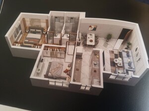 Floor Plan in 2 BHK Apartment at Shakti Siyara Vista, Chikan Ghar – for Sale