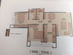 Floor Plan in 2 BHK Apartment at Shakti Siyara Vista, Chikan Ghar – for Sale