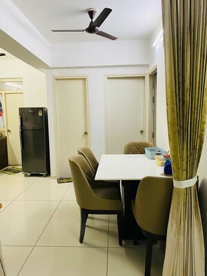 Dining area in 3 BHK Apartment at Makarba – for Rent