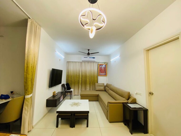 Living Room, makarba 3 Bedroom 1600 Sq.Ft. Apartment In Makarba Ahmedabad 10718118