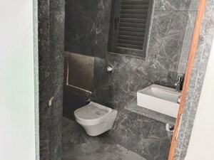Bathroom in 3 BHK Apartment at Makarba – for Rent