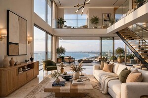 Living Room in 6 BHK Penthouse at Rustomjee Parishram, Pali Hill – for Sale
