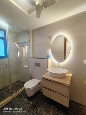 Bathroom in 4 BHK Builder Floor at DLF Atria, Dlf Phase ii – for Rent