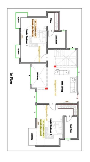Floor Plan in 4 BHK Penthouse at Bhartiya City, Thanisandra Main Road – for Sale
